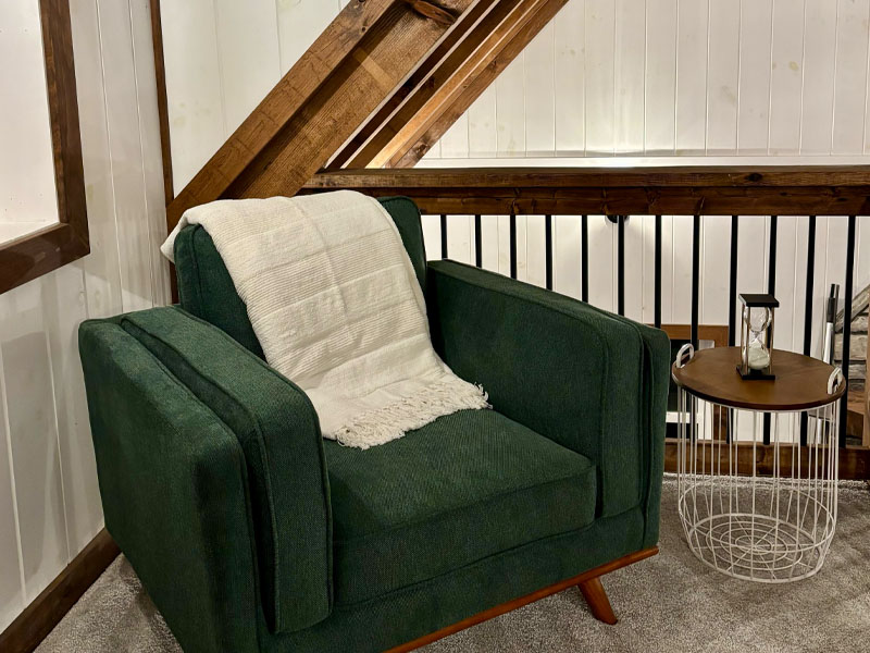 Chapter's End Gazebo with private hot tub and patio furniture