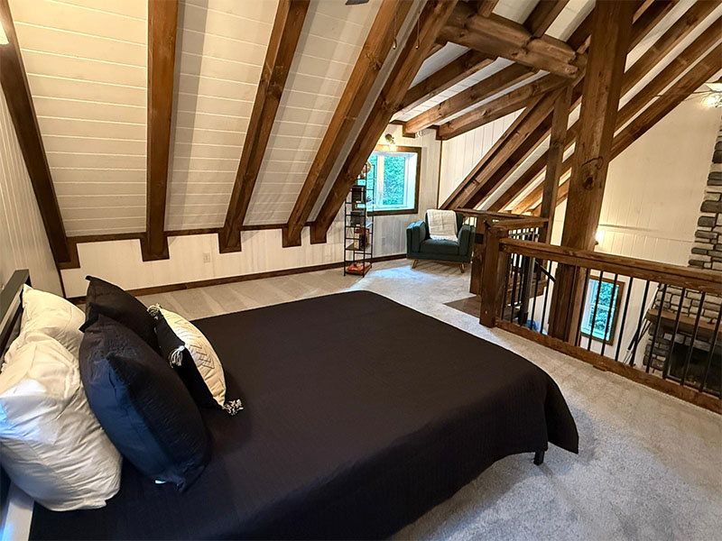 Chapter's End Bathroom with custom tile shower and double vanity